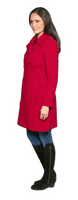 Womens Luxury Cashmere Wool  Warm Red Coat K715C